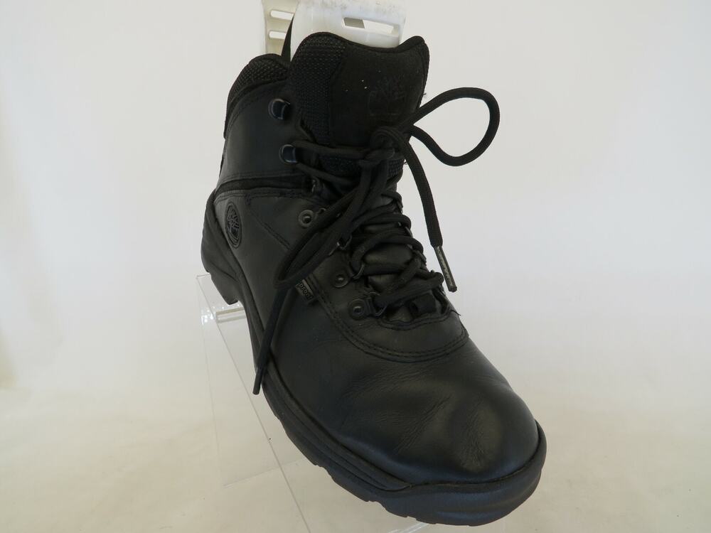 Timberland Black Leather Laces Ankle Work Boots Mens Size 9 M
